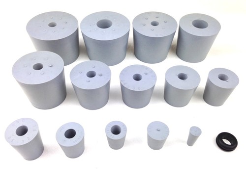 Gummistopfen mit 9mm loch - mit,